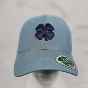 Black Clover Mens Pure Slate/Navy Flexfit Hat S/M NEW WITH TAGS